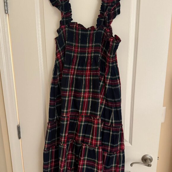 Hill House Home Ellie Nap Dress in Tartan - Picture 2 of 4
